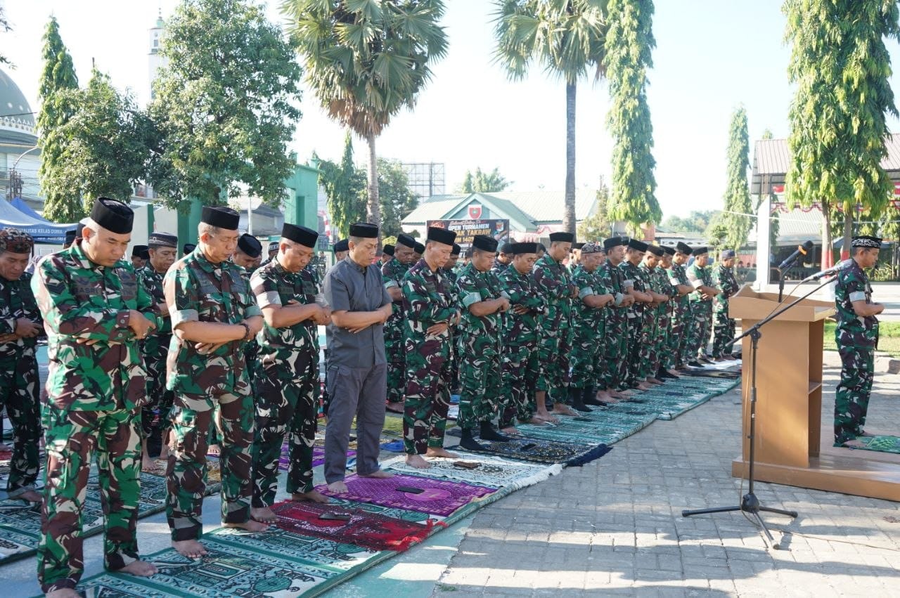 Wujud Ikhtiar dan Taqwa, Kodim 1409/Gowa Gelar Sholat Istisqa dan Do'a Bersama